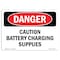 Signmission Safety Sign, OSHA Danger, 7" Height, Caution Battery Charging Supplies, Landscape OS-DS-D-710-L-2079 - alternate 1